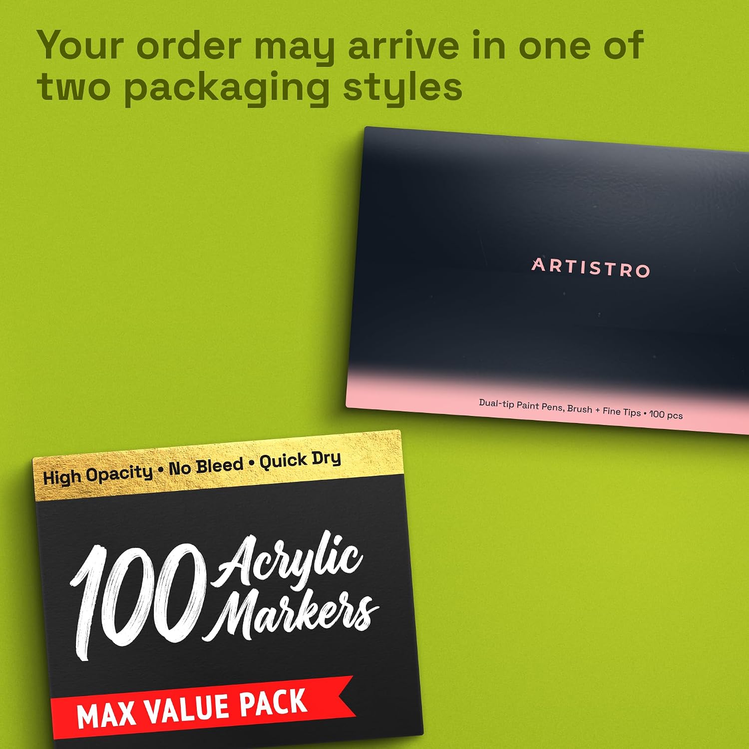 ARTISTRO 100 Acrylic Dual-Tip Glass Marker Pens for Wine Glasses - Image 10