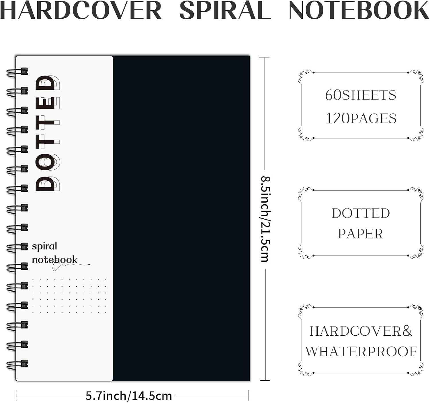 A5 Dotted Journal Spiral Notebook - Image 2