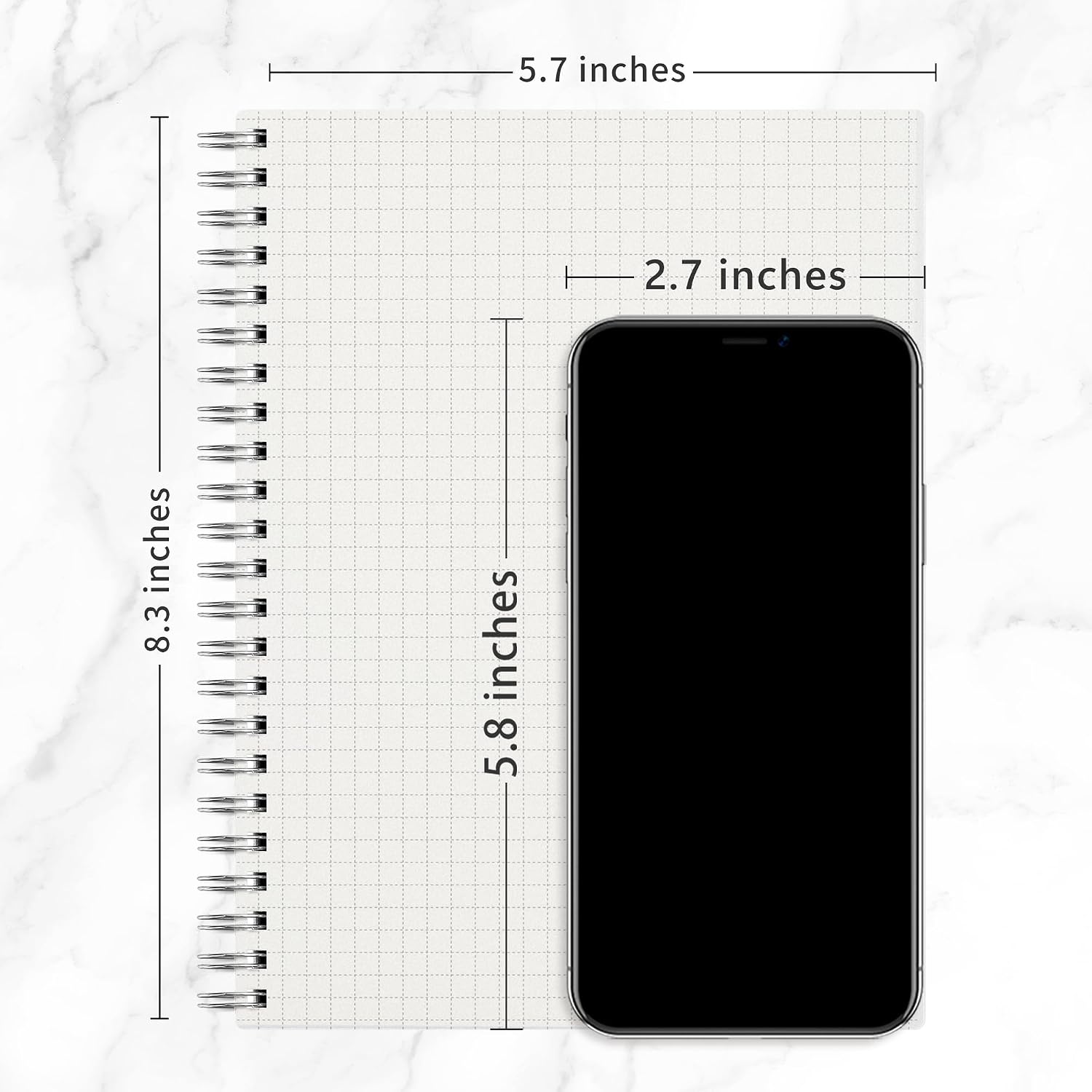 RETTACY Graph Grid Paper Notebook, 160 Pages per Pack, A5 (5.7'' × 8.3'') - Image 7
