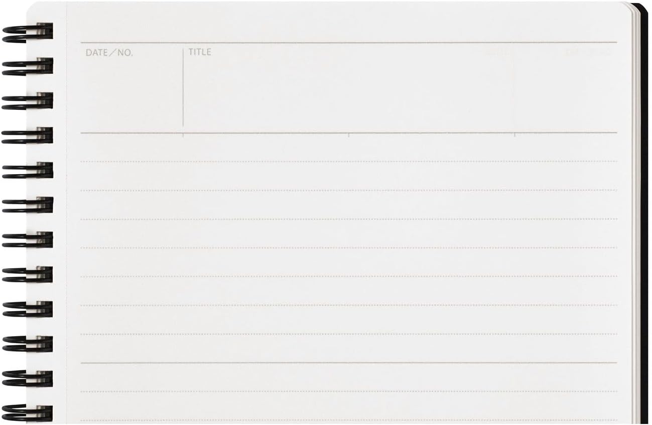 Maruman Mnemosyne Spiral Notebook, 140 Pages, A4 8.27"x11.69", 5mm Dot Grid - Image 6